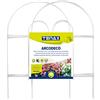 TENAX Arcodeco Bianco, Bordura da Giardino, Altezza 46 cm Lunghezza 2,50 m, Bordura ad Arco Tondo in Acciaio Plastificato, Composta da 6 moduli di 42x46 cm