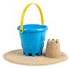 OTHERWISETRIVIAL Secchiello da Spiaggia a Forma di Castello, 17x16 cm, Plastica, per Bambini, Blu o Verde