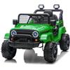 LALAHO Auto elettrica per bambini 12 V veicoli elettrici per bambini con telecomando da 2,4 GHz (verde)