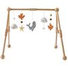 Promise Babe Baby Play Gym Wood Gymini Bambini, Baby Play Arch Giocattoli Rimovibili degli Animali marini afferrare, Fasciatoio Bed Playpen Bow Peluche Balene Coralline Dolphins Shells