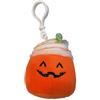 Squishmallows Lester The Pumpkin Spice Latte a clip, 8,9 cm