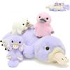 MorisMos Ornitorinco Teddy giocattolo morbido, Mamma 60cm con 3 cuddly bambino all'interno, animale in peluche di rilievo, Kawaii regali per bambini Deco festa di compleanno