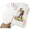 Akemaio Jumbo carte da gioco giganti, 54 pezzi extra large rivestito in plastica stile professionale, ideale per serate di poker, feste e giochi per famiglie
