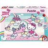 Schmidt Spiele Hello Kitty 56408 - Puzzle con Brillantini, Unicorno Kitty, 150 Pezzi, Multicolore
