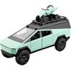 SYOEUR 1:32 Per Tesla Cybertruck Pickup Camping RV Modello Di Auto In Lega Pressofusa Veicoli Giocattolo Camion Giocattoli Regalo Set Giochi Modello Auto per Hobby(verde)