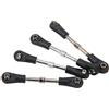 SPYMINNPOO Tirante dello Sterzo Regolabile da 4 Pezzi, Set di Tiranti dello Sterzo RC Compatibile con Fuoristrada 1/10 RC