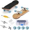 LIULINY Mini Skateboard da Dita, 5 Strati acero Skateboard Mini, DIY Finger Skate per Dita, per gli Appassionati, Regali di Compleanno per Bambini, Giochi Giocattoli per Bambini