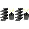Bottari Italy Bottari 60 Sacchi Immondizia 40L 55x65 cm con Maniglie di Chiusura, Nero, Sacchi per Spazzatura Resistenti e Riciclati, 4 Rotoli da 15 Pezzi (Confezione da 2)
