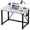 JUMMICO Scrivania da Lavoro 100 × 50 cm, tavolo informatico compatto, scrivania per lo studio, postazione PC compatta per casa e ufficio, Bianca