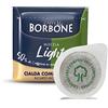 CAFFÈ BORBONE 50 cialde Borbone miscela Light 50% di caffeina in meno della miscela Blu con Omaggio 15 cialde di caffè Cicerenella aromatizzato