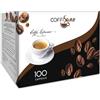 CoffiSano 100 Capsule di Caffè Compatibili con Nespresso, Monodose Espresso Italiano, Miscela Positano, Gusto Ricco e Aroma Intenso