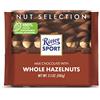 Ritter Sport Bars, Milk Chocolate with Whole Hazelnuts, 3.5 Ounce (Pack of 10)