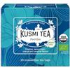 Kusmi Tea - Feel Zen (Bio) - Infuso di una miscela di piante e mela aromatizzata arancia-caramello - Scatola da 20 bustine