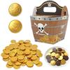 Crunier 80 Pezzi Monete Di Cioccolata In Foglia D'oro, Monete D'oro Commestibili | Cioccolata Tallero Per Tesoro Pirata, Compleanni Bambini E Cerimonie Matrimoniali