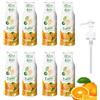 FruttaMax Sciroppo all'Arancia Senza Zucchero - 60% Frutta Vera | Sciroppo a Basso Contenuto Calorico per Gasatori, Cocktail e Dessert - 8 x 500ml