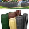 Izrielar Tappetino Canniccio in PVC, 90 x 400 cm, verde, per balcone con fascette per cavi, rivestimento per balcone, rinforzo 3 pesi, protezione dal vento, balcone, recinzione da giardino,