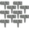 Genérico Bordura in pietra per paesaggi, 10 pezzi, bordo finto senza scavare, decorativo da giardino, effetto pietra, per pannelli, sentieri esterni, prato, , patio, alberi, giardini, e