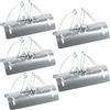 IVhomeshop Confezione da 5 trappole per talpe a tunnel, riutilizzabili, in acciaio zincato resistente, antiruggine, potente deterrente per talpe