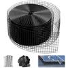 Ysislybin Dissuasore per Piccioni per Pannelli Solari 20 cm x 30 m, PVC Zincato Dissuasore per Uccelli, Rete per Uccelli per Impianti Fotovoltaici per la Protezione, Rete di Protezione per Tetti