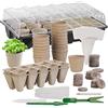 Royal Gardineer kit di germinazione: 84-pezzi Set di coltivazione delle piante, Vasi per semina biodegradabili, personalizzabili (vasi per la semina, set coltivazione piante, coltivare)