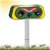 YRHWS Repellente per gatti a ultrasuoni, deterrente per gatti, alimentato a energia solare e USB, con sensore di movimento PIR e luce lampeggiante, 2 modalità, impermeabile, repellente per animali selvatici