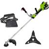 VITO - Decespugliatore termico 47 Cm3 motore 2T 2.7 CV bobina auto con filo 2.4 mm + lama 3 denti + imbracatura professionale