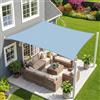 Sunnylaxx 2.5x3.5m Gris Bleu Tenda a Vela Rettangolare Ombreggiante, Impermeabile Vele Parasole Protezione UV per Esterno, Giardino e Terrazza, Piscina