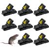 Nutabevr 8 Pezzi Trappola per Topi,Clip Riutilizzabile Trappole del Ratto,Struttura della Fibbia Altamente sensibile progettata Trappola per Topi Professionale,per cucine,Giardini,Cantine