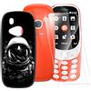 ESACMOT Custodia TPU Stampata + 2 Pellicole in Vetro Temperato Compatibili con Nokia 3310 2017, Cover Artistica Slim Antigraffio Antishock, Protezione Totale