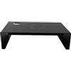 Angoily Supporto per Monitor Base Elevata da Scrivania in Acciaio Nero e Odore Neutro Design Ergonomico per Computer e Laptop, per Ufficio e Casa