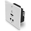 LINDY 70 m Cat.6 HDMI 4K60, IR & RS-232 HDBaseT UK Piastra di Estensione da Parete, trasmettitore