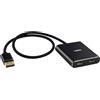 Loryi Displayport a Dual HDMI Splitter, 4K 60Hz Multi-Monitor, DP a 2 HDMI per Computer Laptop Scheda Grafica PC, Windows Compatibile MST Extended Mode