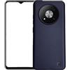 Generico Cover compatibile con ZTE Blade A73 5G 7160N DISPLAY schermo lcd 6.52 Copertura back custodia Protezione Gel Silicone TPU Morbida flessibile Soft Slim Case matte (Blu notte)