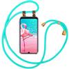 moex Collana per cellulare compatibile con Xiaomi Redmi 9AT, custodia con cinturino regolabile in Turchese
