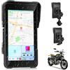 Techschermo Schermo CarPlay per Moto, Apple CarPlay & Android Auto Wireless, Display Moto HD da 5, Impermeabile IP68 con Bluetooth, Supporto TPMS, Slot Scheda TF, Supporto Antifurto Rimovibile