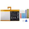 Swark Batteria L16D2P31 compatibile con Lenovo Tab 4 10 Plus TB-X704F TAB TB-X704A Tb-X704 con strumenti