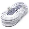 Maincore - Cavo ADSL ad alta velocità bianco piatto per modem, cavo da RJ11 a RJ11 (disponibile in 1 m, 2 m, 3 m, 5 m, 10 m, 15 m, 20 m, 30 m) 15 m white