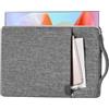 Banero Custodia per monitor portatile da 17,3 con accessori, custodia per la maggior parte dei monitor portatili da 17,3, copertura impermeabile con tasca, (grigio)