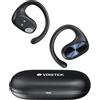 Voistek Cuffie Bluetooth Sportive Auricolari Aperti Bluetooth 5.3 con Microfono, 45 Ore di Autonomia, Suono Stereo, Protezione IP55 - Ideali per Running, Palestra e Attività Sportive
