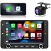 ANKEWAY Autoradio 2 DIN per Alfa Romeo 159 2005-2011, Brera 2005-2010 e Spider 2006-2010, Touchscreen HD 7, Wireless CarPlay e Android Auto, Comandi al Volante, GPS, Wi-Fi, Bluetooth 5.0, DSP, Retrocamera