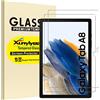 XunyLyee [2 pezzi Pellicola per Samsung Galaxy Tab A8 10.5 Pollici Vetro Temperato Pellicola Protettiva