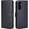 32ndShop 32nd Custodia a Portafoglio in Pelle PU per Samsung Galaxy A26 5G, Case con Slot per Sched di Blocco RFID, Chiusura Magnetica e Supporto Integrato - Nero
