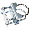 Loops Shelly - Staffa a morsetto per albero | 1 - 2 | 8 dadi per antenna universale in acciaio | Kit di montaggio a parete TV | Passanti