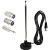 Supecesorio DAB Antenna radio FM Antenna digitale telescopica per interni con base magnetica 3 m cavo di prolunga per interni DAB FM Radio Antenna per 75 Ohm FM Radio Tuner Stereo AV Ricevitore HiFi