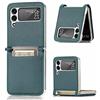 COQUE Custodia Galaxy Z Flip 4 5G, Multi-slot sottile con custodia protettiva a corda lunga a tracolla, Cover pieghevole per telefono per Samsung Galaxy Z Flip 4 5G-Verde