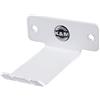 K&M 16311 - Supporto da parete per cuffie in lamiera d'acciaio, colore: Bianco puro