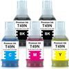 Yongairuink 700ML T49N T49N1 T49N2 T49N3 T49N4 Compatibile Sublimazione Inchiostro Sostituzione per SC23BK SC23C SC23M SC23Y Nachfülltinte per EPN SC-F100 SC-F500 SC-F501(2BK 1C 1M 1Y)