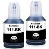 Yongairuink 111 Inchiostro Compatibile per C13T03M140 Cartucce d'inchiostro per ET-M1100 ET-M1120 ET-M1140 ET-M1170 ET-M1180 ET-M2120 ET-M2140 ET-M2170 ET-M3140 ET-M3170 ETM3180 (2 Nero)