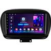 WOMGKDA 9 Pollici Android 13 Autoradio per Fiat 500X 2014-2020 Navigazione GPS Touch screen con Bluetooth SWC FM RDS Radio AHD 4G/WIFI DVR Ventola di raffreddamento(6+128G)