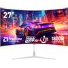 Gawfolk Schermo per PC da 27 pollici, monitor da gioco curvo 1800R 280Hz, FHD1080p 1ms senza lunetta, freesync, 98%sRGB, angolo di visualizzazione HDMI DisplayPort a 178°, compatibile con VESA da 100